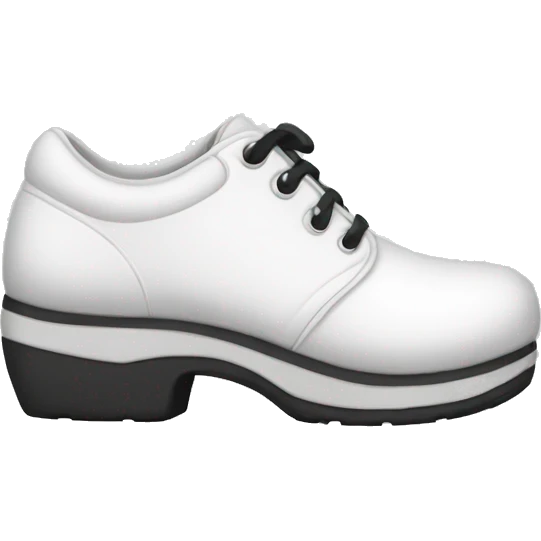 White chunky shoes emoji