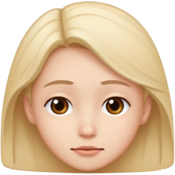 Make a cute shy 😌 in this face emoji