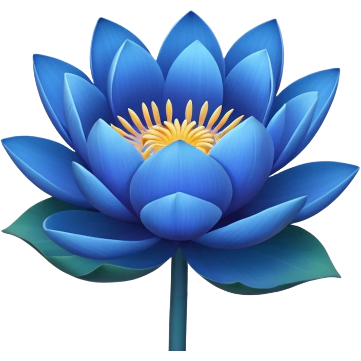 Bouquet of blue lotus emoji