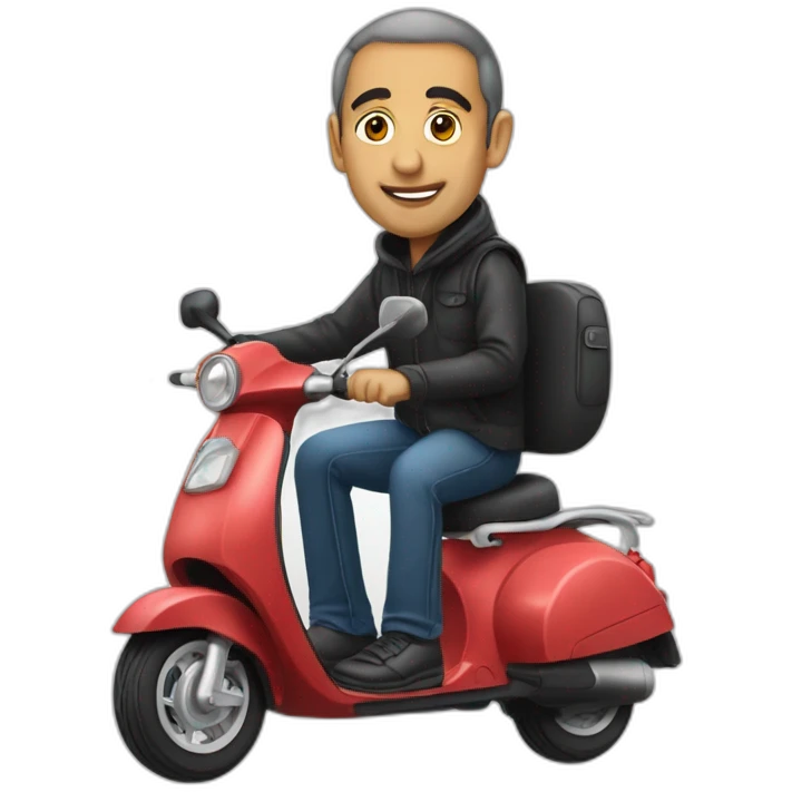 Zemmour sur un scooter emoji
