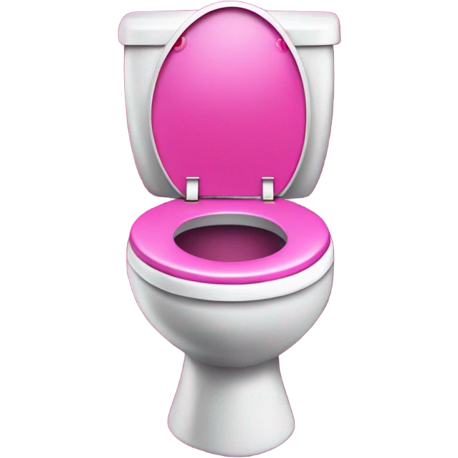 Glitter hot pink toilet  emoji