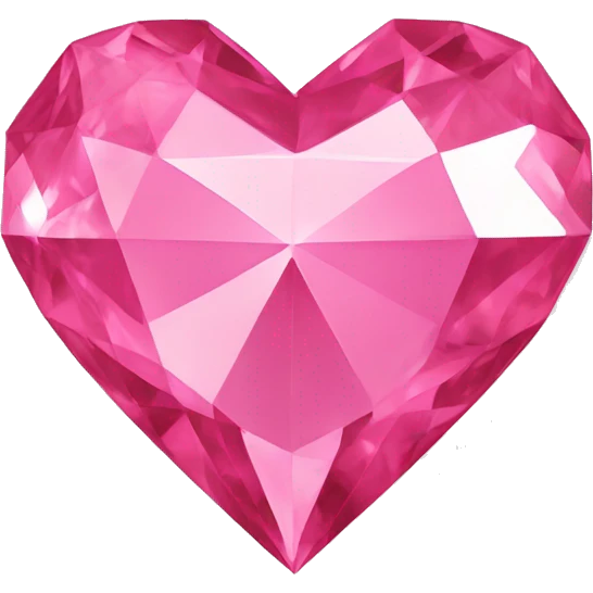 Pink diamond heart emoji
