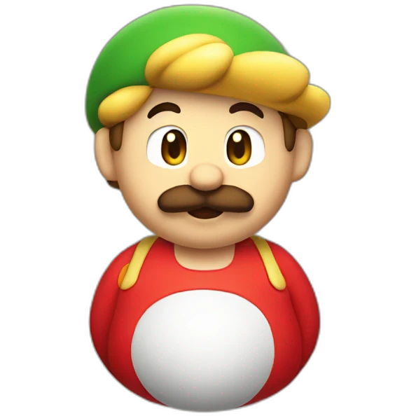 pregnant mario emoji