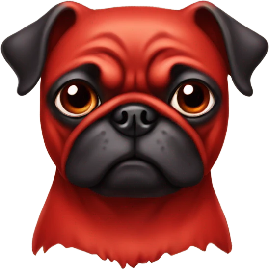 devil red pug emoji