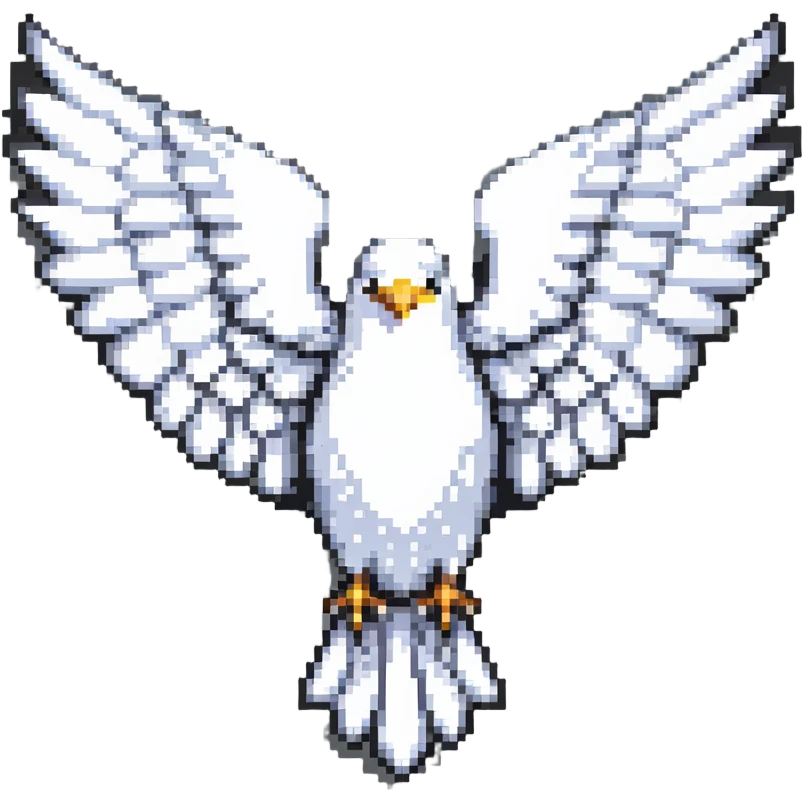 white bird wing emoji
