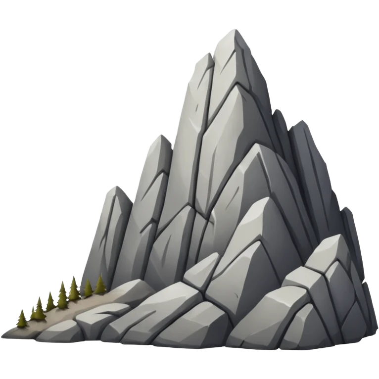 Rocky Mountain, only rock emoji