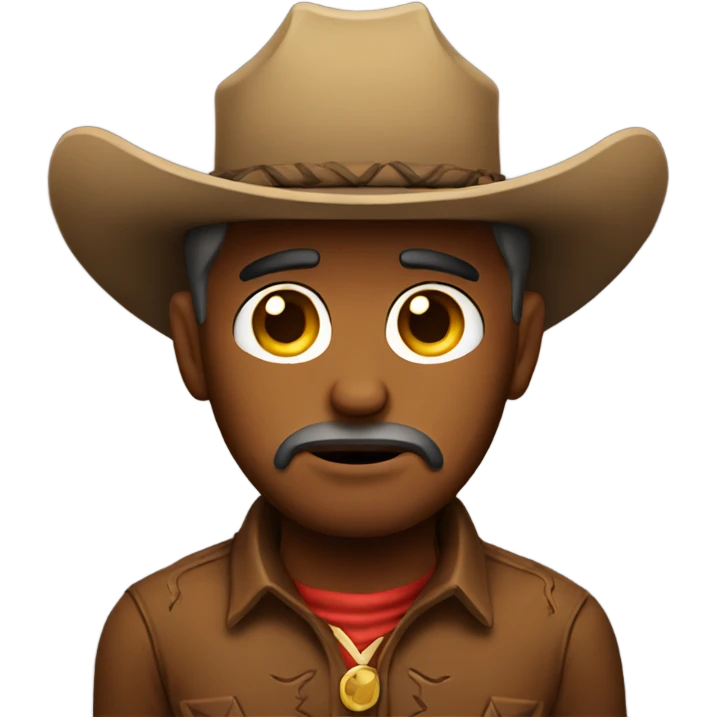 Sad cowboy emoji