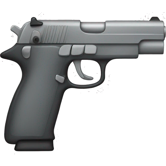 The gun is grey emoji