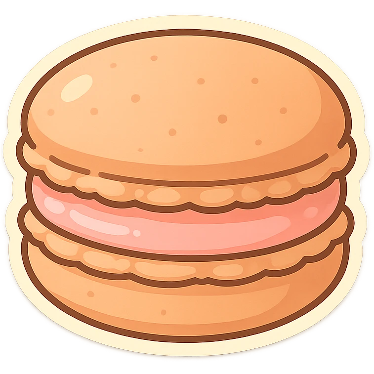 一个马卡龙甜品 emoji
