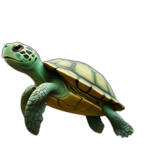 Turtle on moon emoji