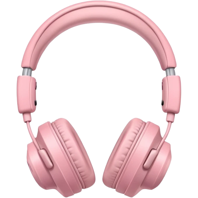 light pink headphones emoji