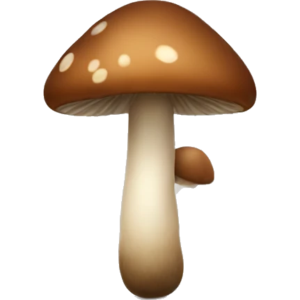 Tiny brown mushroom  emoji