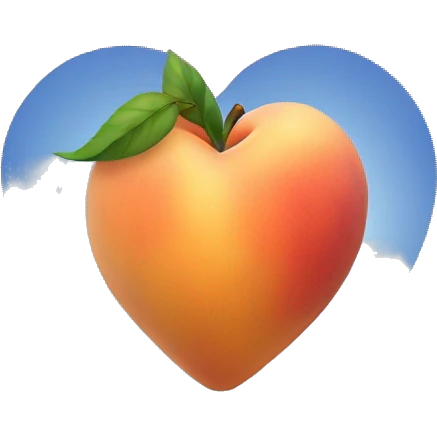 Peach Heart emoji