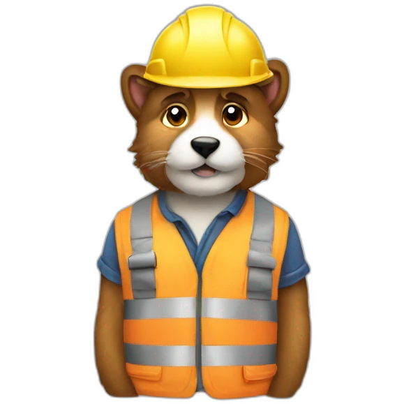 furry construction worker emoji
