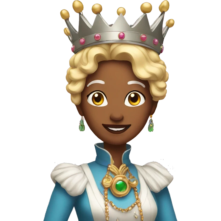Crazy queen emoji