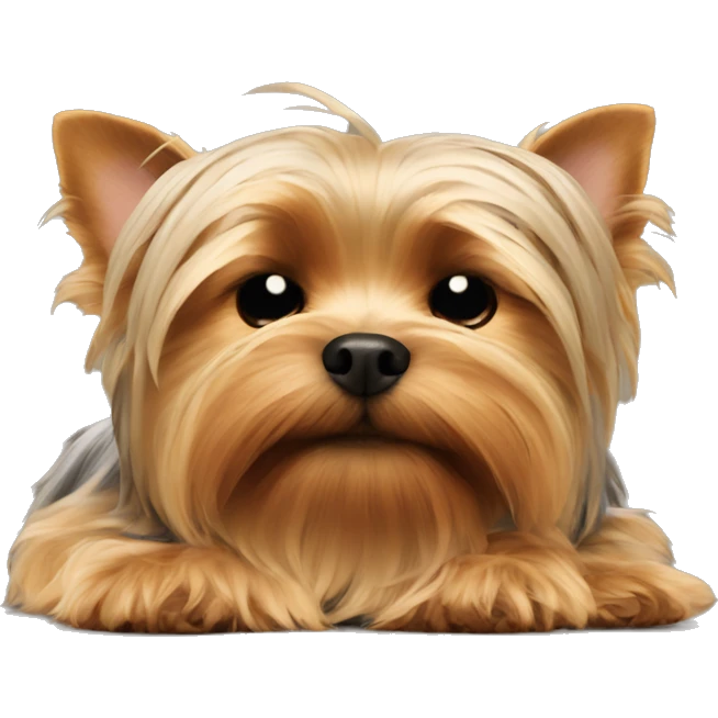 Yorkshire terrier sleeping emoji