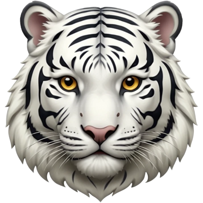 White tiger emoji