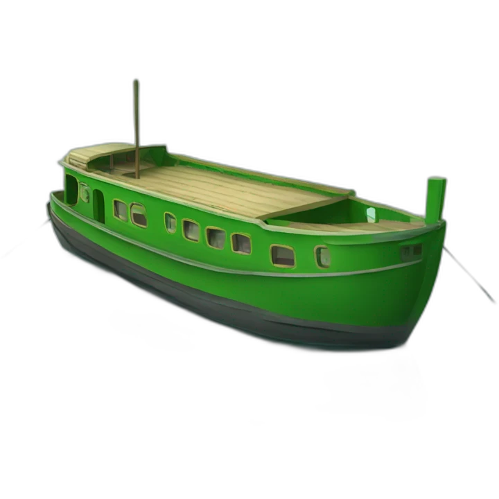 Péniche verte emoji