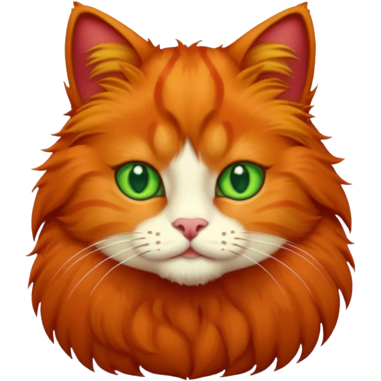 red cat emoji
