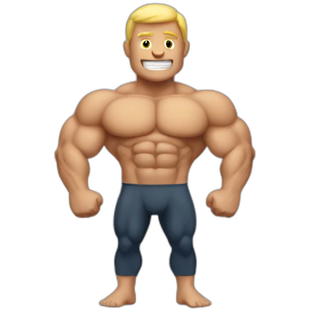 Muscle man emoji