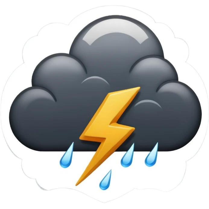 Thunder weather emoji