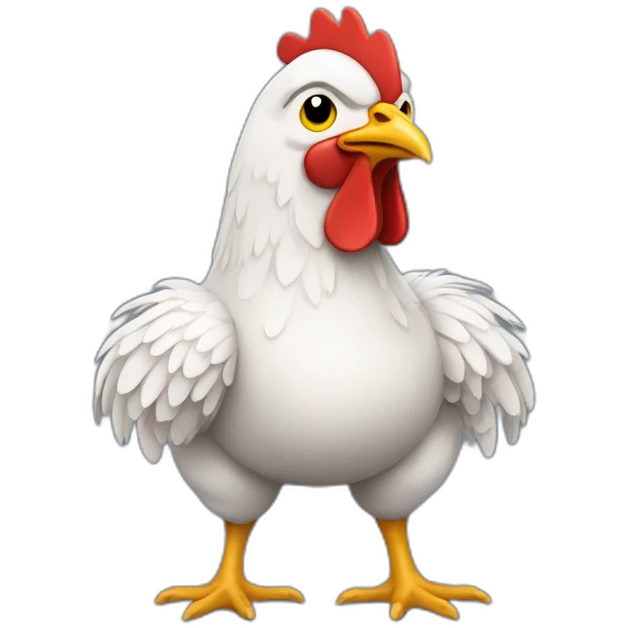 chicken wearing river plate shirt emoji