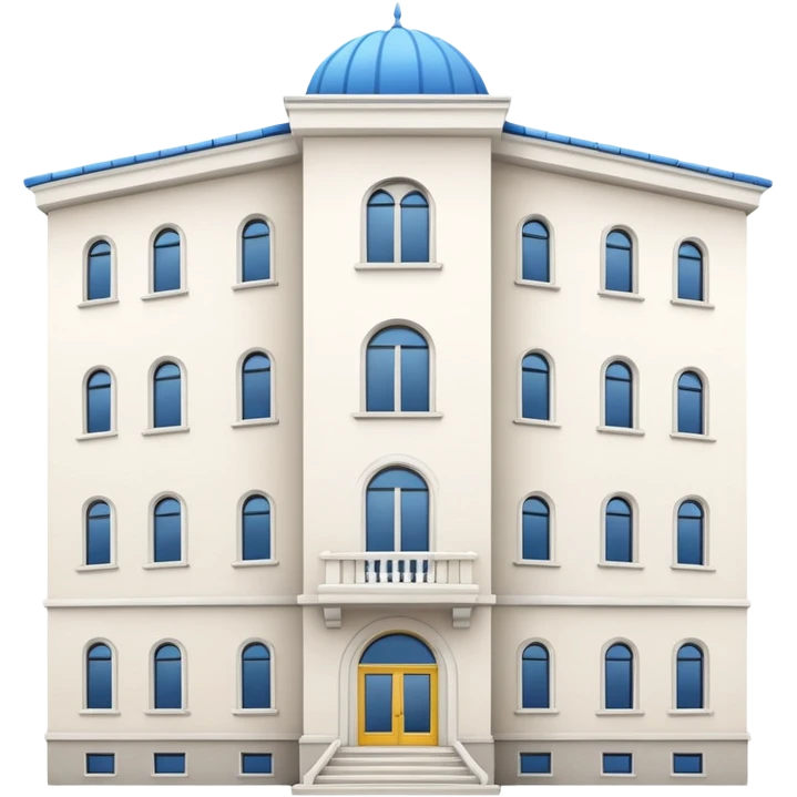 ukrinian white 5-storey building  emoji