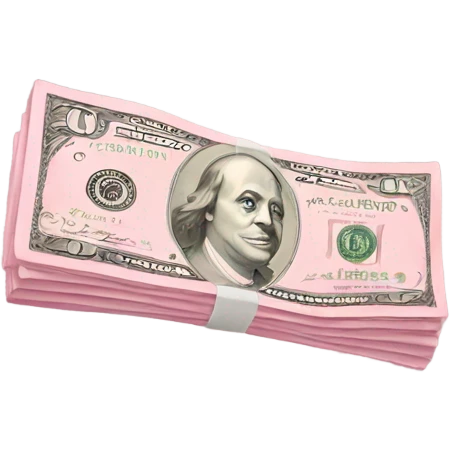 Light pink Money  emoji