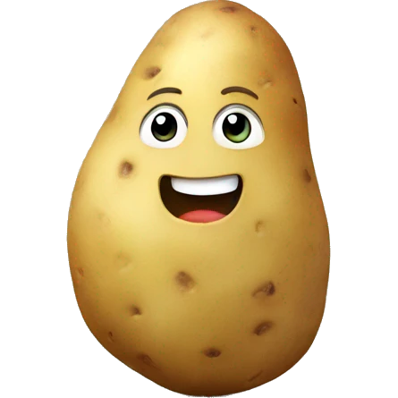 Potato hugging potato emoji