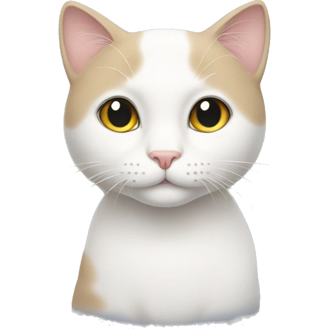 Whit cat  emoji