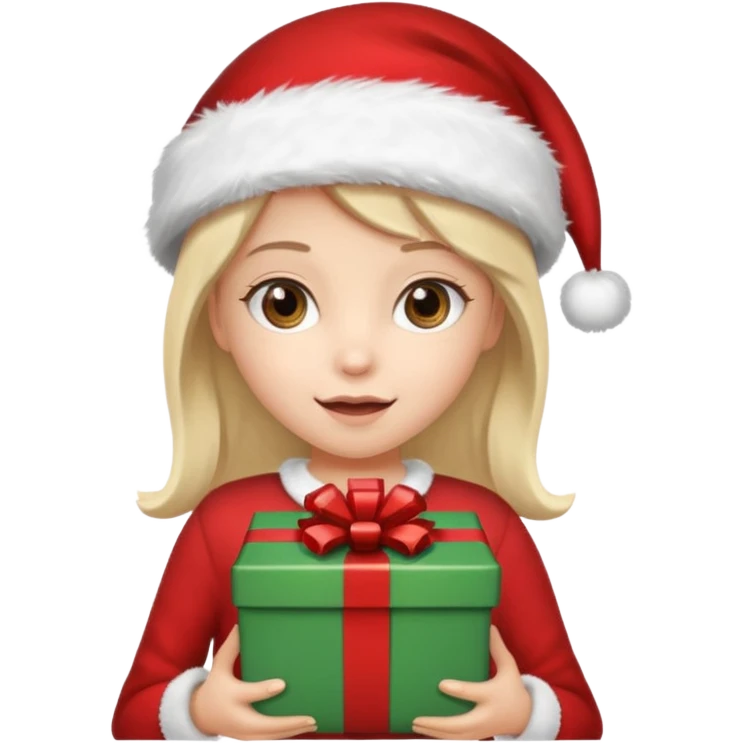 Girl chritsmas  emoji
