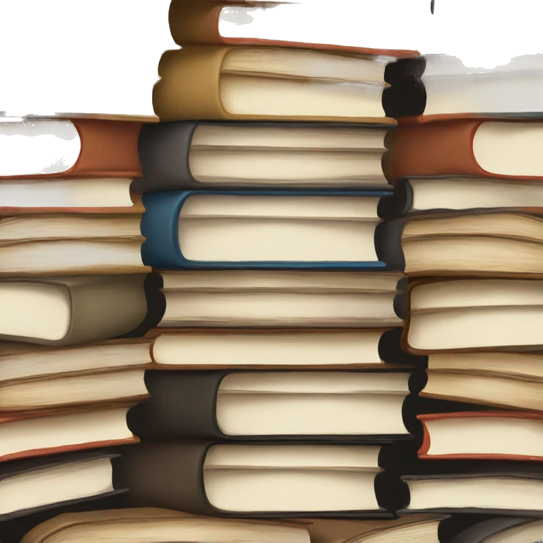 neutral stack of books emoji