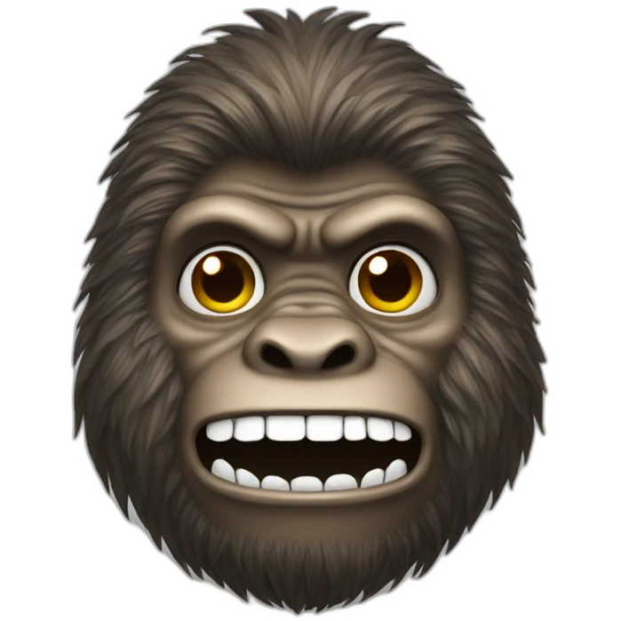 Bigfoot face emoji