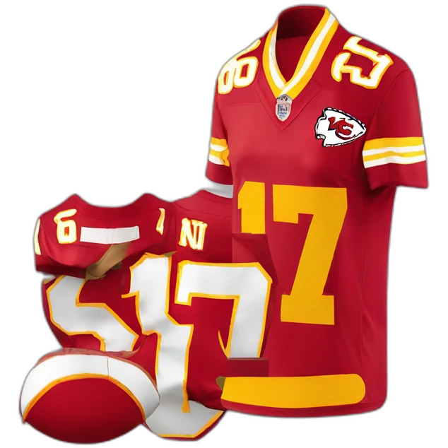 kansas city chiefs jersey number eightseven emoji