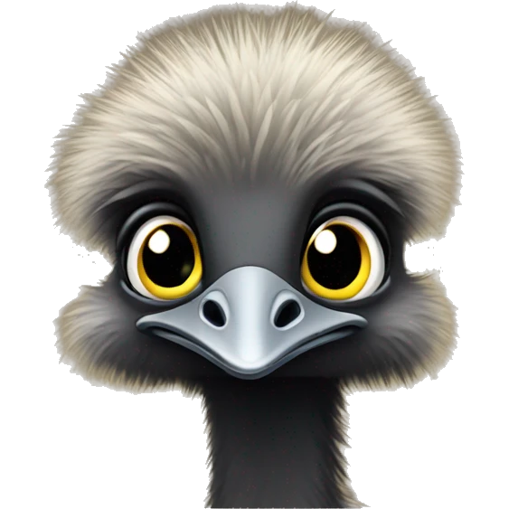 Cute baby emu  emoji