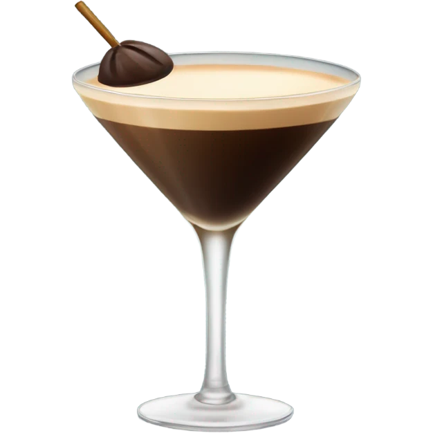 Espresso martini in tall glass emoji