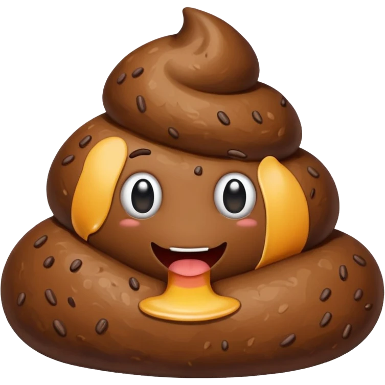 Big piece of poop emoji
