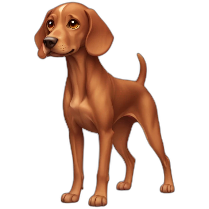 Dog Viszla full-height emoji