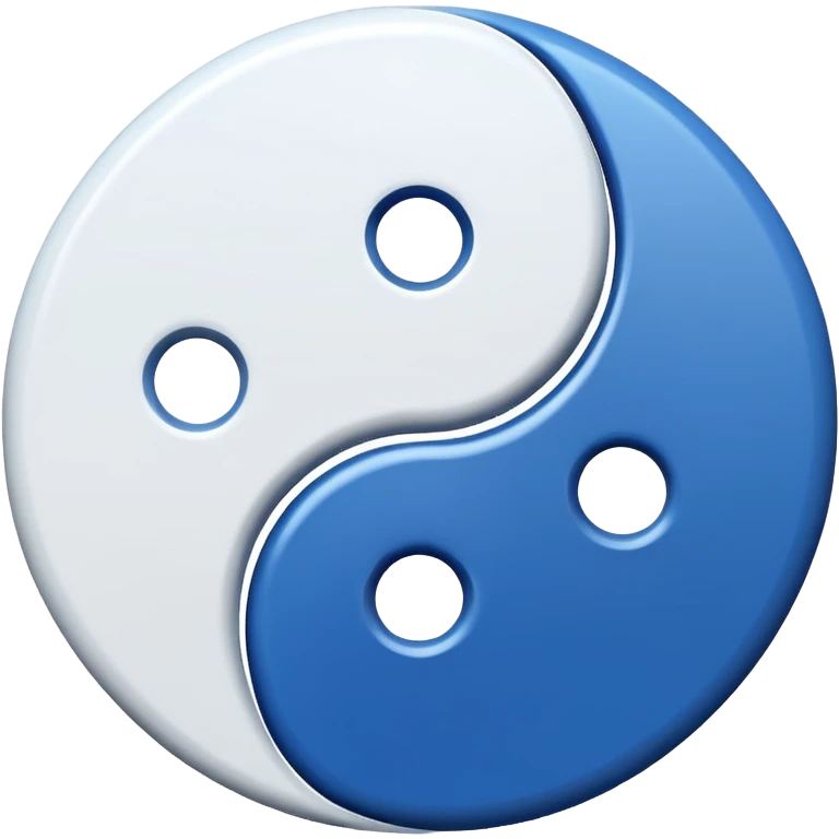 blue ying yang emoji