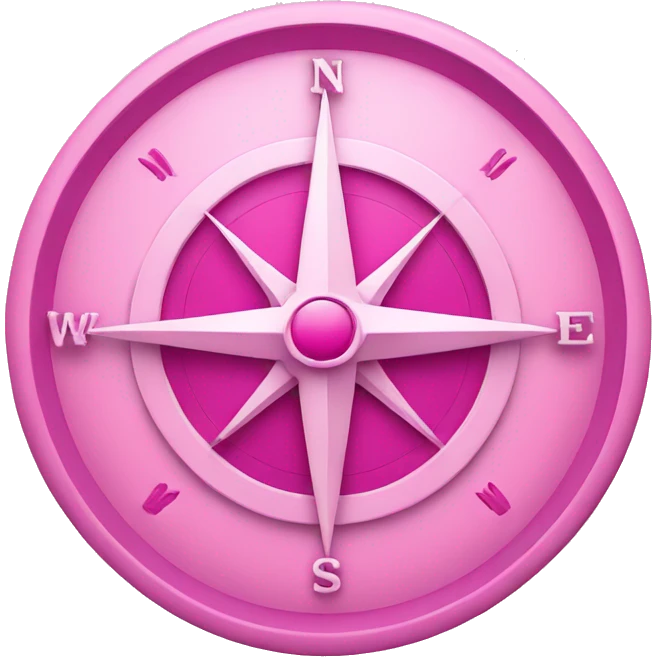 Pink compass emoji