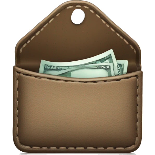 empty wallet indicating that you are broke emoji