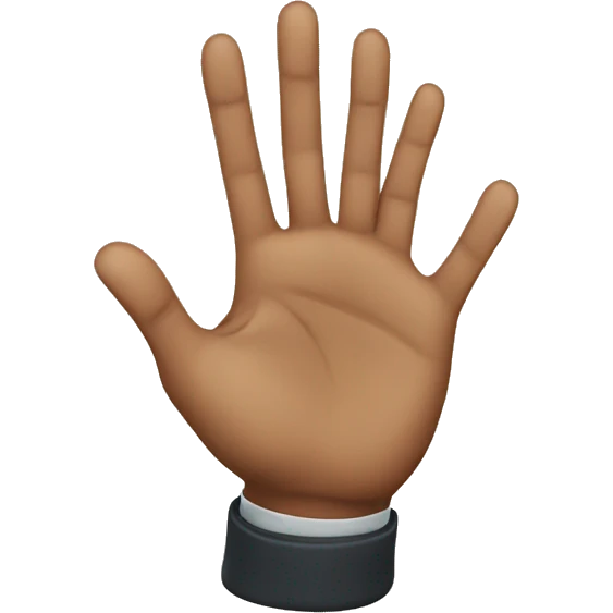 four fingers  emoji