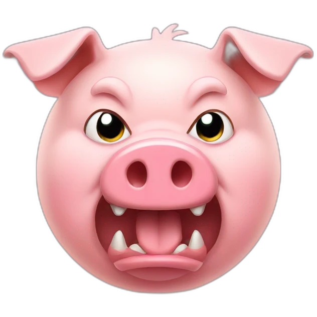 angry pig emoji