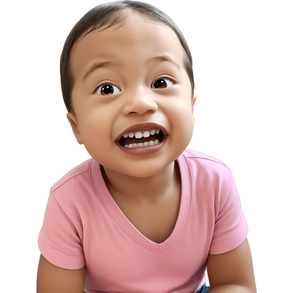 curious boy with open mouth emoji