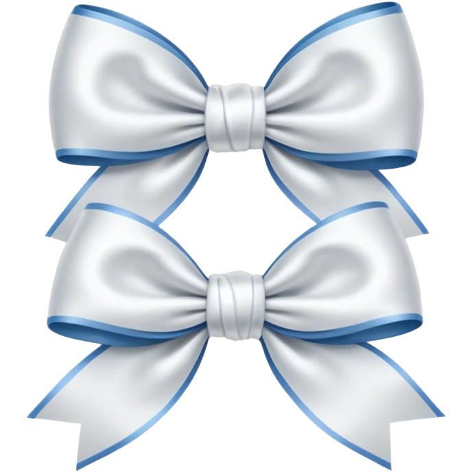 Moños blancos emoji