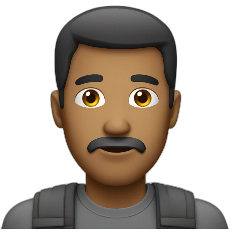 Man tell keep quiet and hear emoji