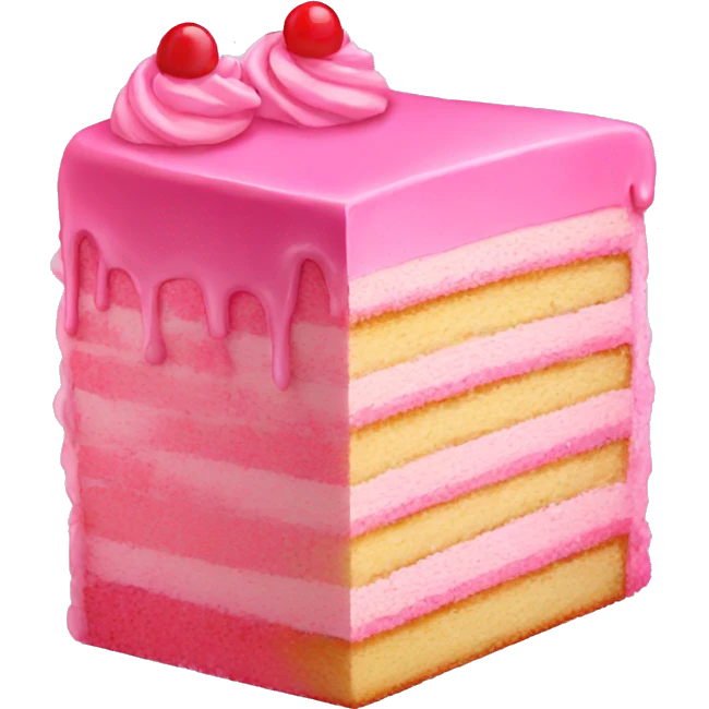 Pink cake emoji
