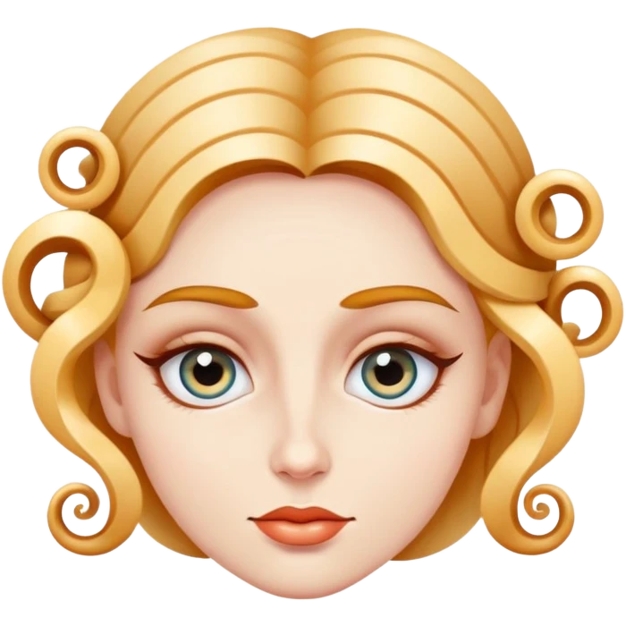 a lady hypnotizes with spirals in eyes emoji