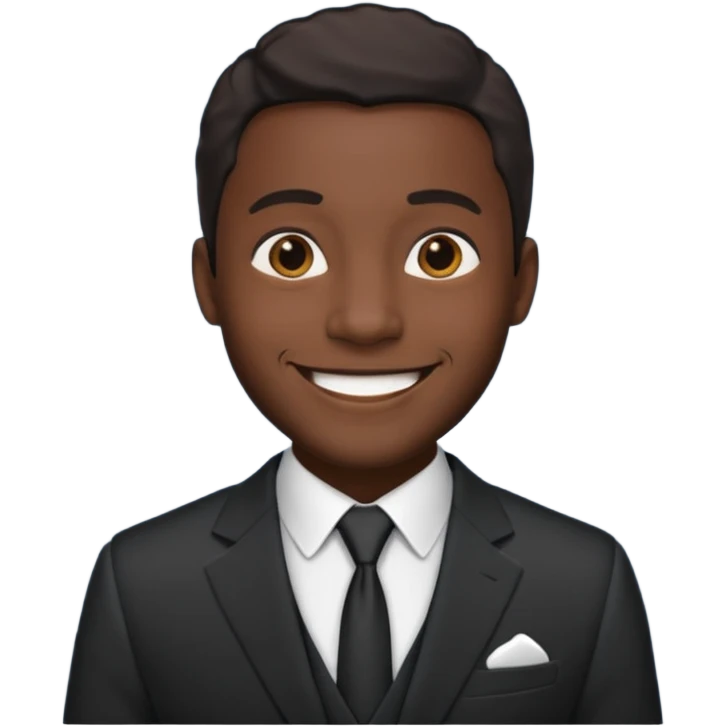 black king with suit emoji