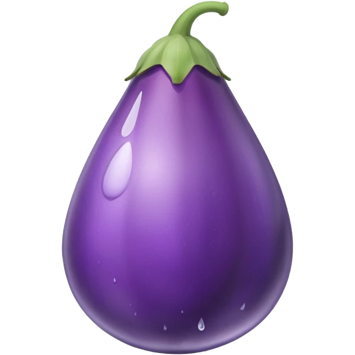 Agua 💧  y una berenjena 🍆 emoji